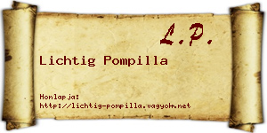Lichtig Pompilla névjegykártya